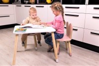 Lastelaud ja tool Bunny, roosa/natural, UUED TOOTED, Lastelauad, toolid, Arvuti-ja kirjutuslauad, Lastelaud+toolid komplektid, Lastemööbel ja sisustus